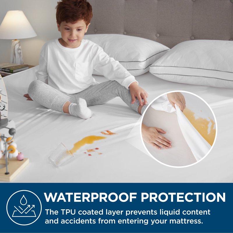 Cozy Comfort Bed Bug Proof Mattress Cover Twin-XL 100% Waterproof Mattress Protector 12 Inch Deep For College Dorm Room Essentials Zippered