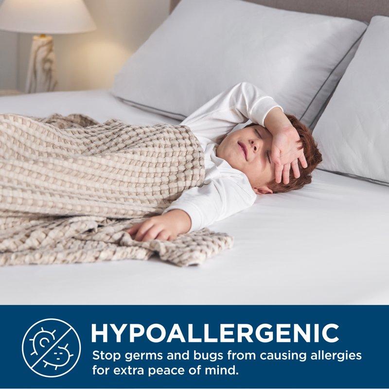 Cozy Comfort Bed Bug Proof Mattress Cover Twin-XL 100% Waterproof Mattress Protector 12 Inch Deep For College Dorm Room Essentials Zippered