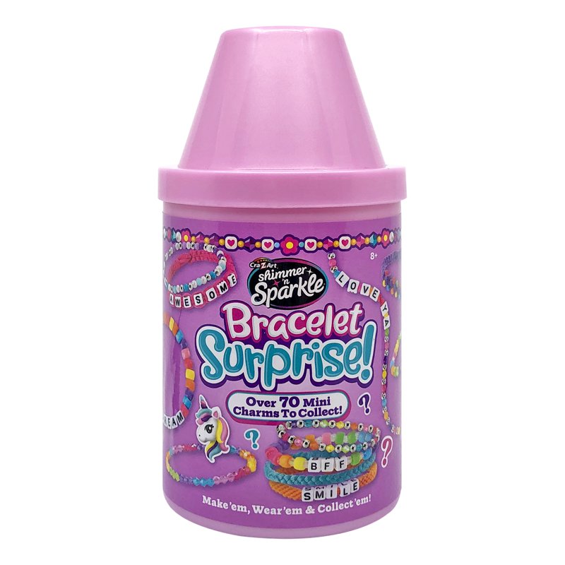 Cra-Z-Art Shimmer 'n Sparkle Surprise Bracelet Making DIY Friendship Bead Bracelets Styles & Colors May Vary