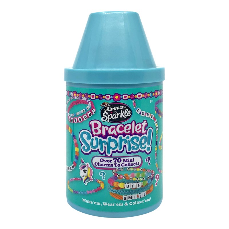Cra-Z-Art Shimmer 'n Sparkle Surprise Bracelet Making DIY Friendship Bead Bracelets Styles & Colors May Vary