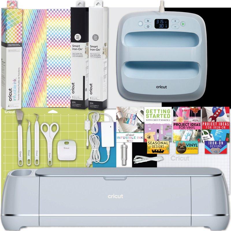 Cricut Maker 3 & EasyPress 3 Bundle- Cutting Machine & Heat Press Combo With HTV