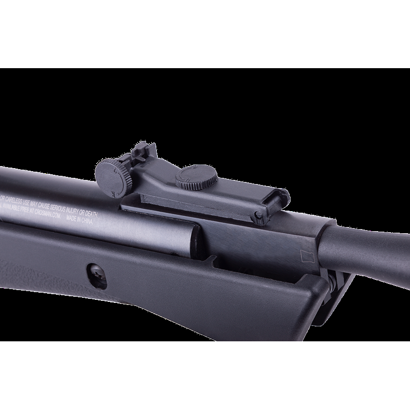 Crosman Shockwave Pellet Air Rifle Nitro Gas Piston With Scope .22 Caliber 950fps Break Barrel Black