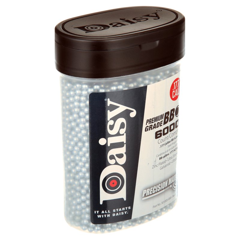 Daisy Precision Max Bb's 0.177 Caliber Bb Zinc Plated Steel 6000ct