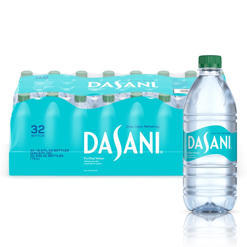 Dasani Purified Water Bottles 16.9 fl oz 32 Pack Dasani Purified Water Bottles 16.9 fl oz 32 Pack