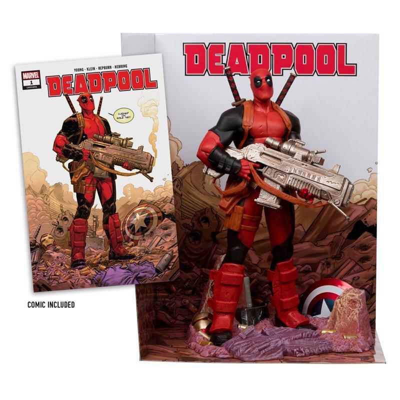 Deadpool 1:6th Scale Collectible w/ Scene & Comic (Marvel: Deadpool #1) - McFarlane Toys