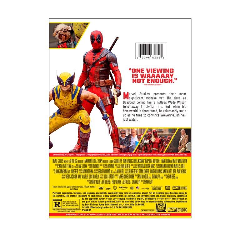 Deadpool And Wolverine (DVD) Disney Action & Adventure