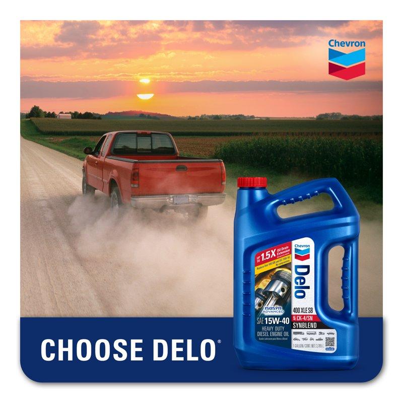Delo 400 XLE SB Synthetic Blend SAE 15W-40 Heavy-Duty Diesel Motor Oil 1 Gallon