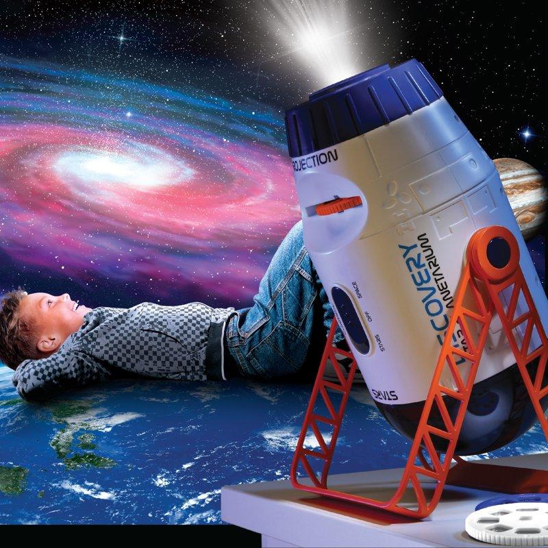 Discovery #MINDBLOWN 2-in-1 Reversible Planetarium Space Projector For Children And Elementary School White