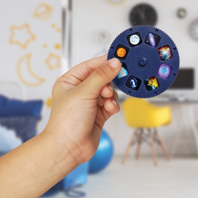 Discovery #MINDBLOWN 2-in-1 Reversible Planetarium Space Projector For Children And Elementary School White