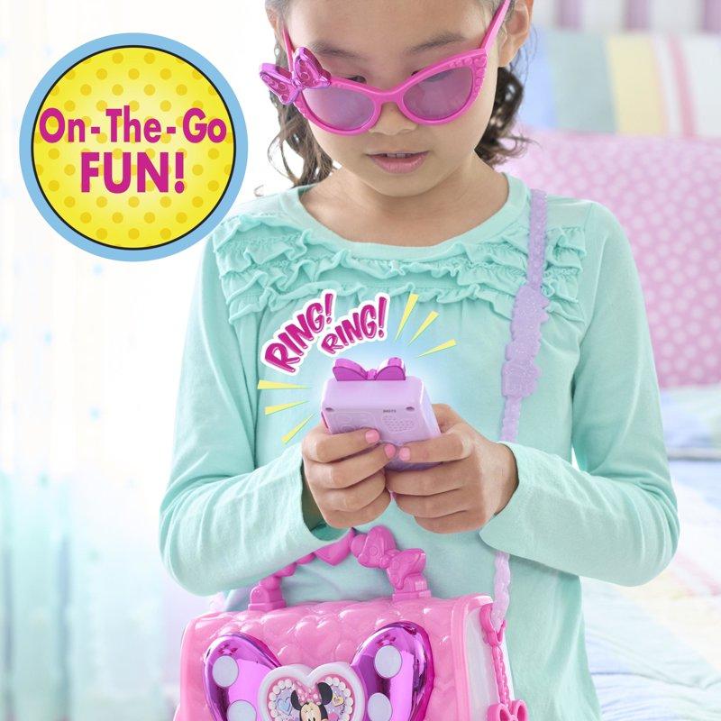 Disney Junior Minnie Mouse Bowfabulous Bag Set 7-piece Pretend Play Kids Toys For Ages 3 Up