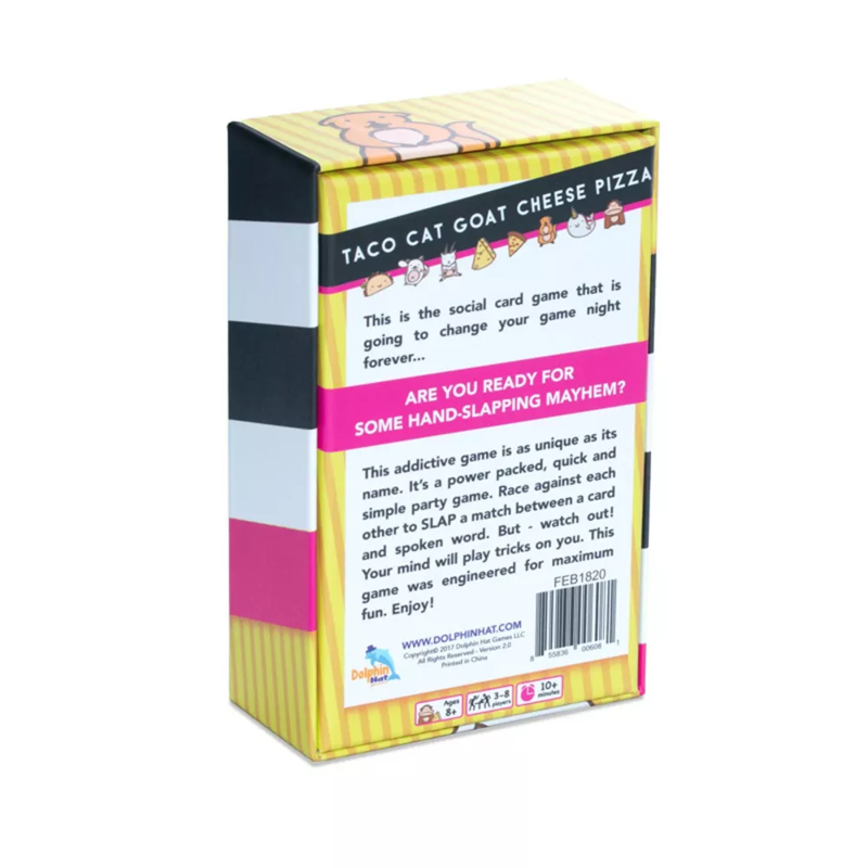 Dolphin Hat Games Taco Cat Goat Cheese Pizza – Fast-Paced Card Game For Kids Teens & Adults 2-8 Players Ages 8+