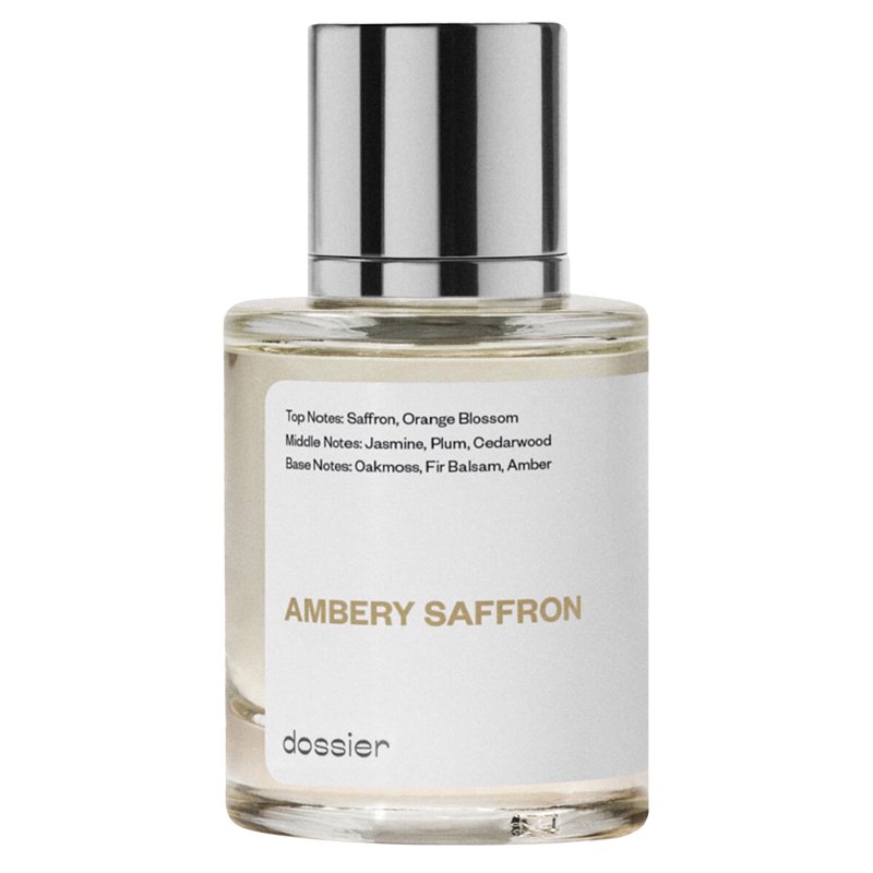 Dossier Ambery Saffron Eau De Parfum Inspired by MFK's Baccarat Rouge 540 Unisex Perfume 1.7 oz