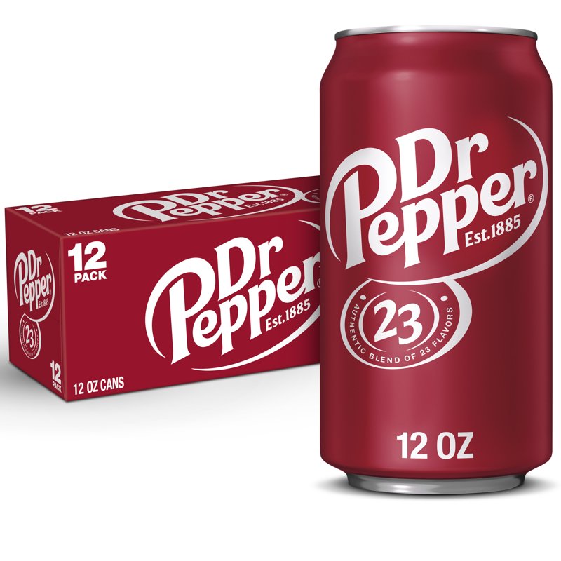 Dr Pepper Soda Pop 12 fl oz 12 Pack Cans Dr Pepper Soda Pop 12 fl oz 12 Pack Cans