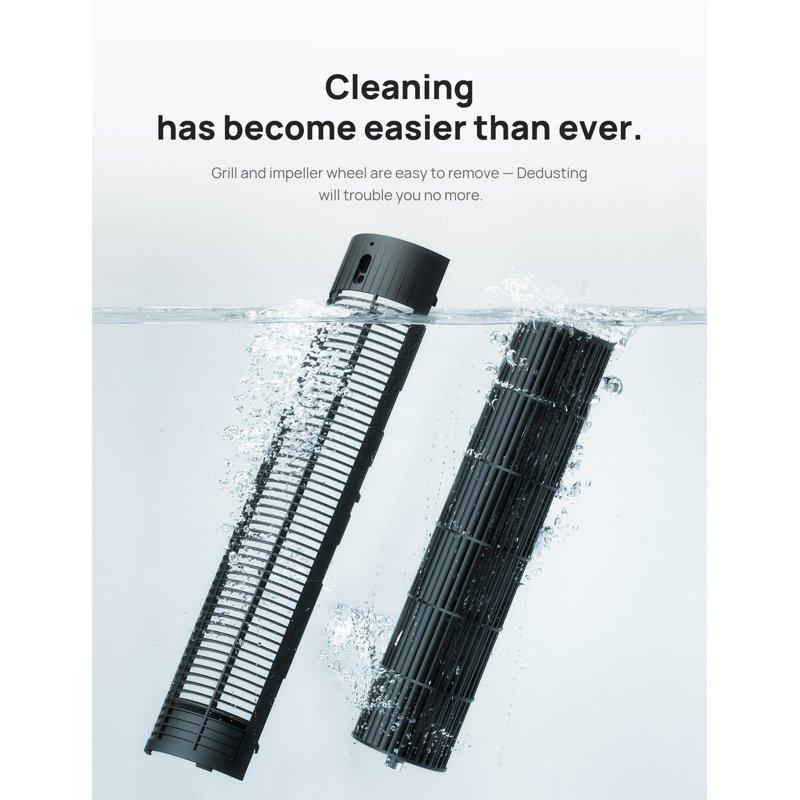 Dreo Tower Fans For Home 36" Standing Floor Fan With Remote 90° Oscillating Fan 24 Ft/s High Velocity LED Display 4 Speeds 4 Modes 8H Timer Quiet Bedroom Fan