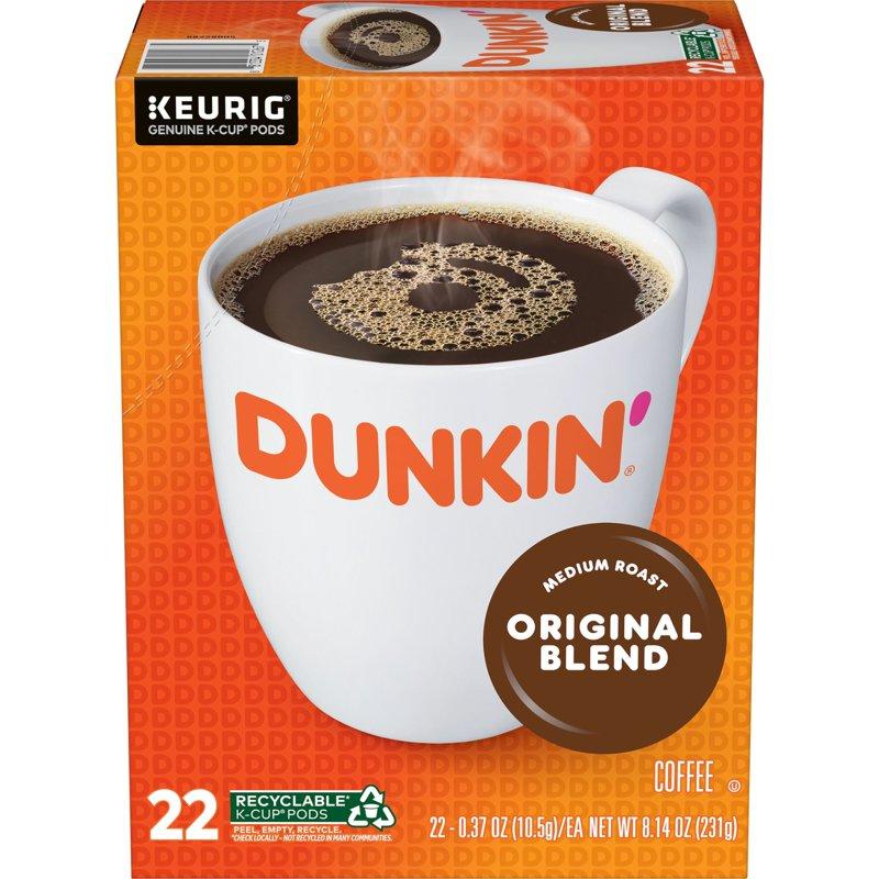Dunkin’ Original Blend Medium Roast Coffee Keurig K Cup Pods 22 Count Box Dunkin’ Original Blend Medium Roast Coffee Keurig K Cup Pods 22 Count Box