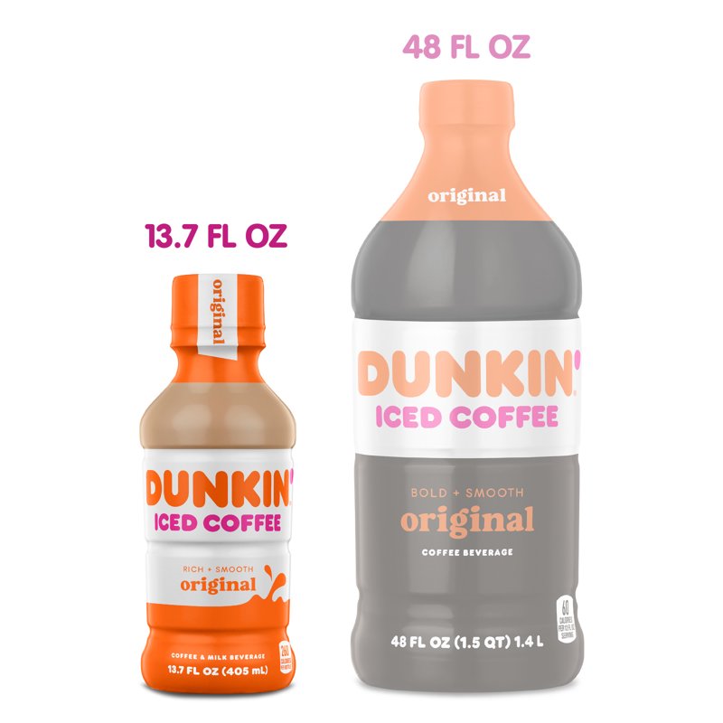 Dunkin' Original Iced Coffee 13.7 Fl Oz Bottle