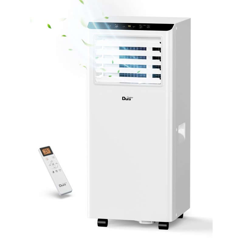DuraComfort 8000 BTU Portable Air Conditioner 3-in-1 AC Unit Dehumidifier Fan Remote Timer for Room up to 230 Sq.Ft