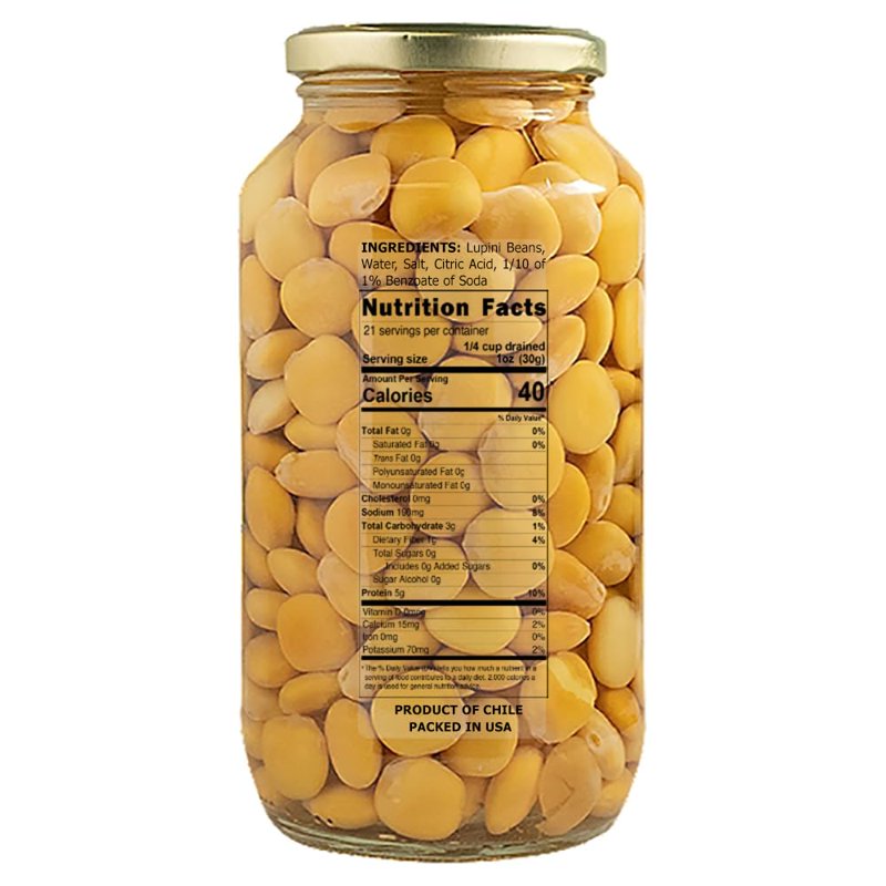 Eastern Feast - Lupini Beans Ready To Eat 32 Oz (946 Ml)