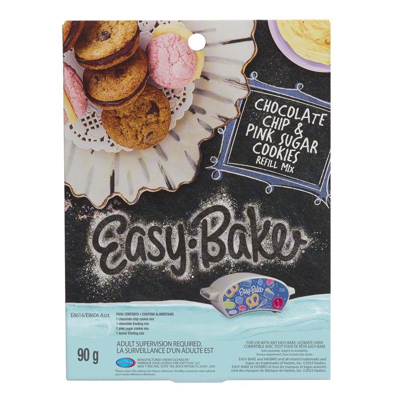 Easy-Bake Ultimate Oven Toy Refill Mix Chocolate Chip and Pink Sugar Cookies Play Food Aged 8 up