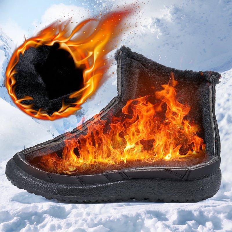 Ecetana Women Winter Snow Boots Keep Warm Ankle Booties Non-Slip And Waterproof Shoes