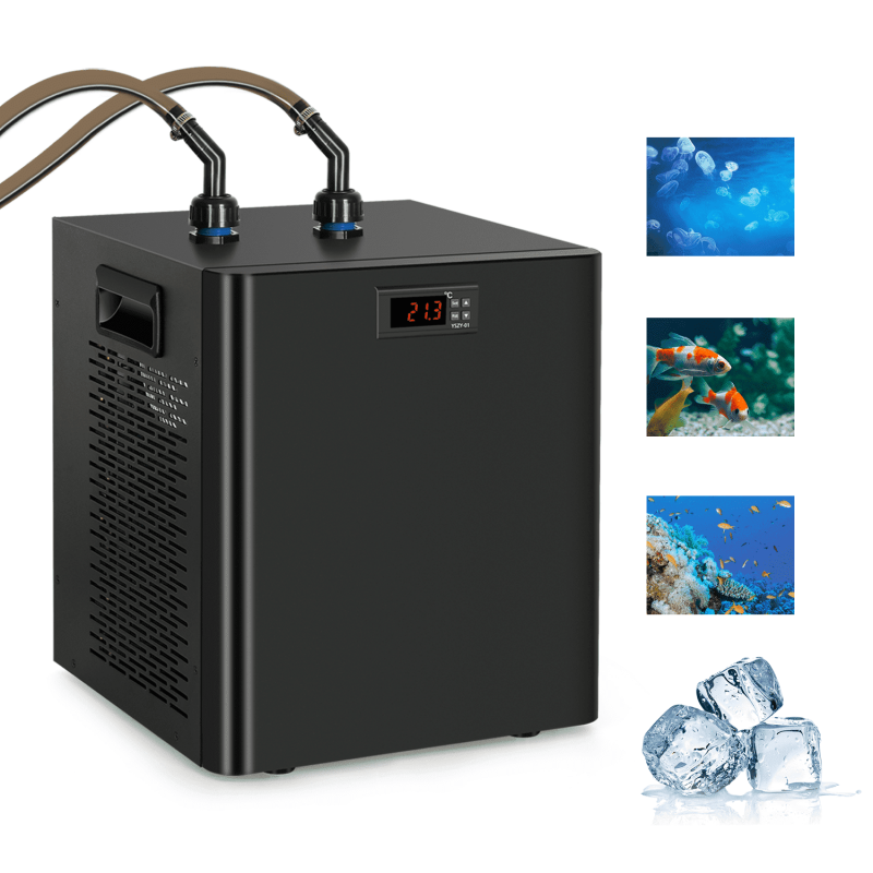 Ecojoy Aquarium Water Chiller 75GAL 1/3HP Fish Tank Chiller 300L Cooling System with Quiet Design Compressor Refrigeration