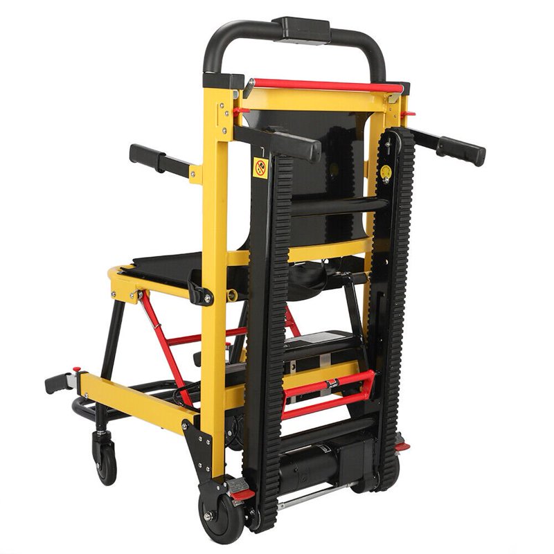 Ecojoy Portable Electric Chair - 440lbs Load Stair Climbing Wheelchair With Adjustable Backrest & Arms - Heavy Duty Assist Track Stair Chair For Adults Seniors