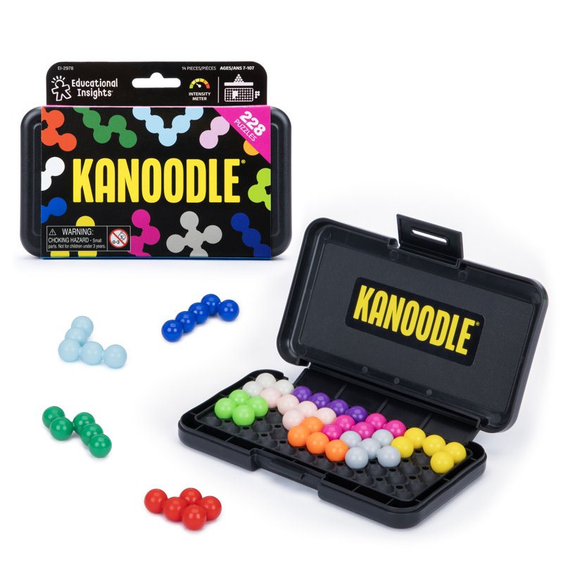 Educational Insights Kanoodle 3D Brain Teaser Puzzle Game Set of 12 227 Challenges Ages 7+