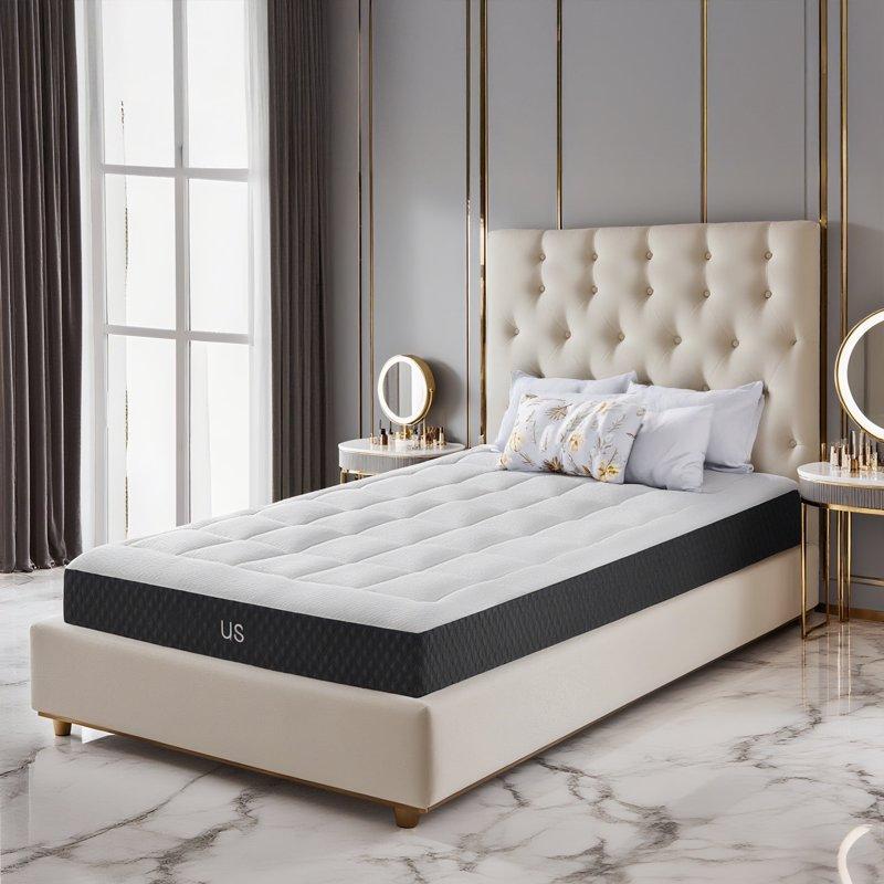 EDX 5 Inch Narrow Twin Mattress Memory Foam Mattress For Pressure Relief With Durable Support Medium Firm CertiPUR-US Certified Cooling Gel Mattresses For Bedroom Mattress In A Box