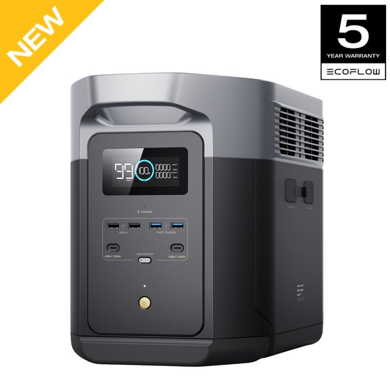 EF EcoFlow Portable Power Station DELTA 2 Max Lite 1900Wh Capacity LFP Battery Full Charge in 1 Hr Solar Generator for Home Backup Power Camping RV(Solar Panel Optional) EF EcoFlow Portable Power Station DELTA 2 Max Lite 1900Wh Capacity LFP Battery Full Charge in 1 Hr Solar Generator for Home Backup Power Camping RV(Solar Panel Optional)