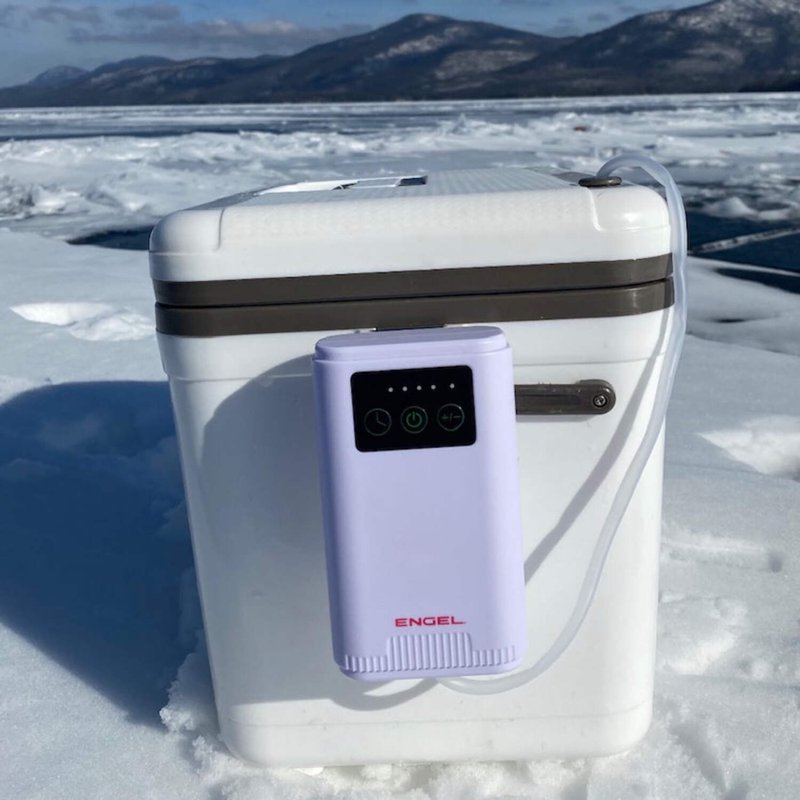 ENGEL ENG-AP3 Pump Aerator For Live Bait & Rechargable Bubbler - White L