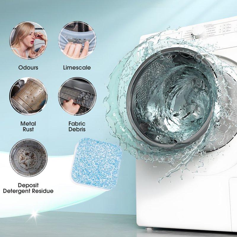 EOMSTU Washing Machine Cleaner Tablets Fragrance Free 30 Count