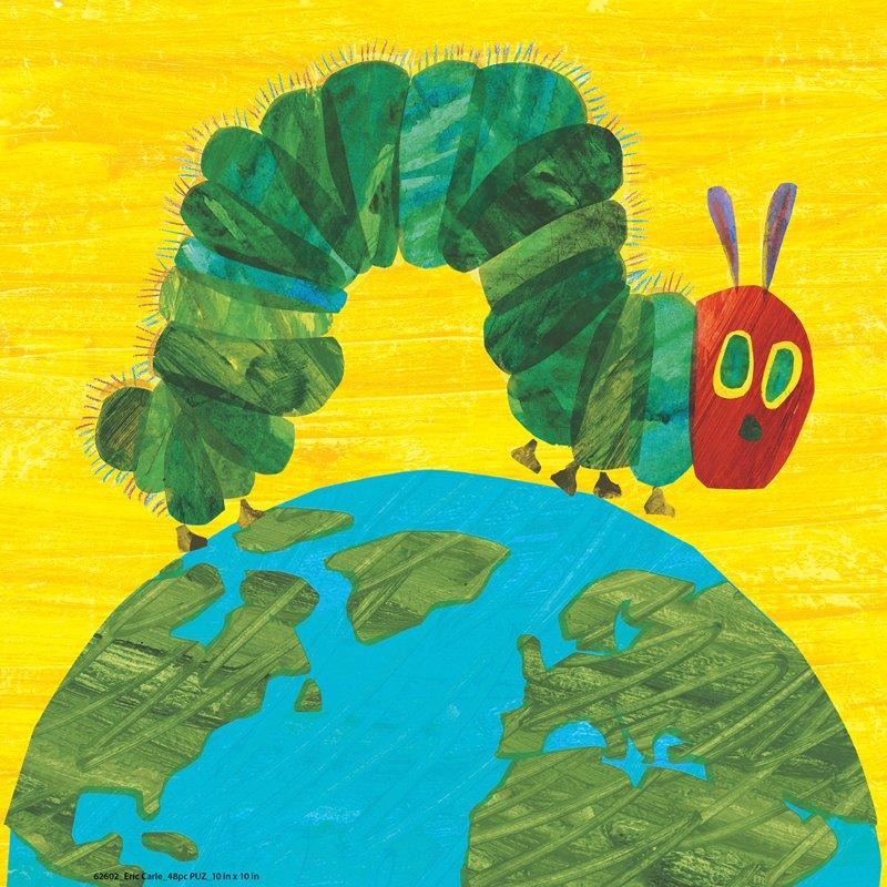 Eric Carle The Very Hungry Caterpillar 48 Pieces Interlocking Jigsaw Puzzle For Kids