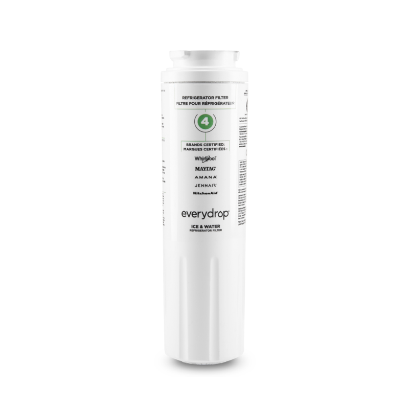 Everydrop By Whirlpool Ice And Water Refrigerator Filter 4 EDR4RXD1 Single-Pack Green