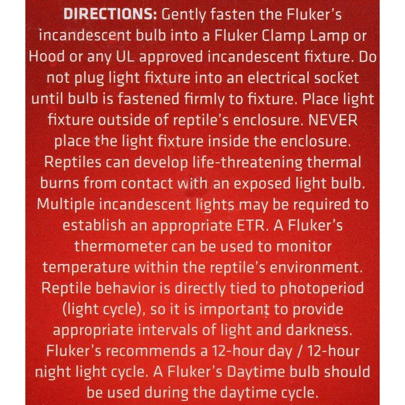 Fluker's Repta-Sun Incandescent Reptile Red Heat Bulb 60 W