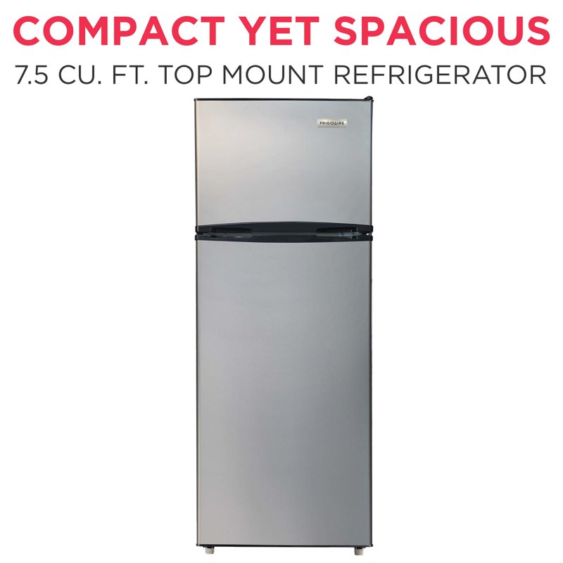 Frigidaire 7.5 Cu. Ft. Refrigerator Platinum Series Standard Door Style - Stainless Look