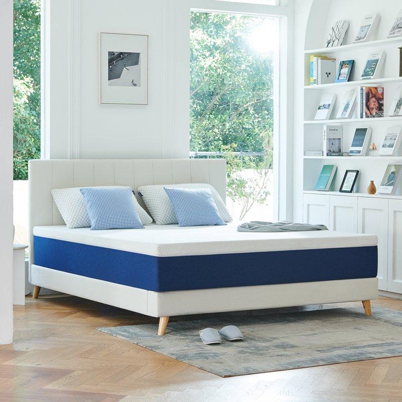 Full Size Mattress JIAVA 10" Medium Gel Memory Foam Mattress In A Box Pressure Relief For Adult