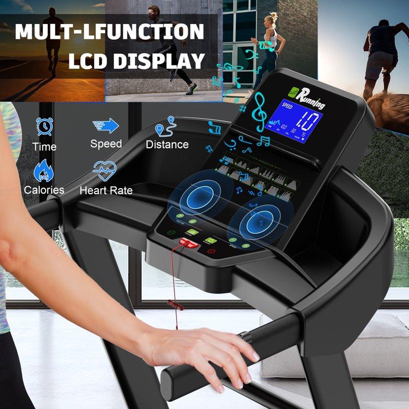 FYC 400LBS Capacity 3.5 HP Treadmill With 15% Auto Incline For Home- Heavy Duty Treadmill Foldable With APP/Bluetooth - 18 Inch Wide Belt Folding Treadmill For Home Gym Walking Running Exercise