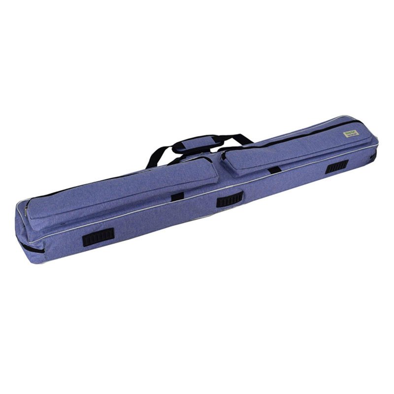 GARENDE 3x4 Pool Cue Case 1/2 Snooker Billiard Cue Case Portable Hold 3 Butt 4 Shaft Blue