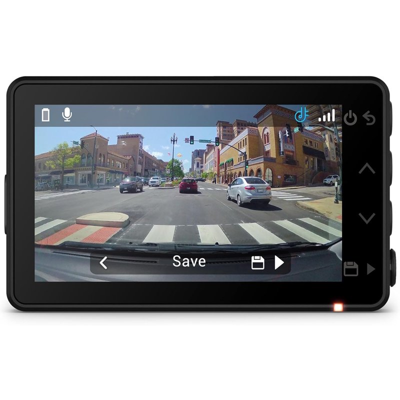Garmin Dash Cam™ X110 Compact 1080p HD Dash Cam With A 140-degree Field Of View Built In Clarity™ Polarizer Voice Controlled GPS 2.4” Display Automatic Recording
