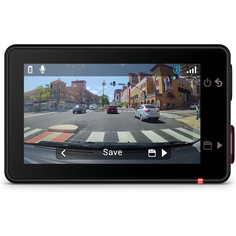 Garmin Dash Cam™ X310 Compact 4k Ultra HD Touchscreen Dash Cam With A 140-degree Field Of View Built In Clarity™ Polarizer Voice Controlled GPS 2.4” Display Automatic Recording
