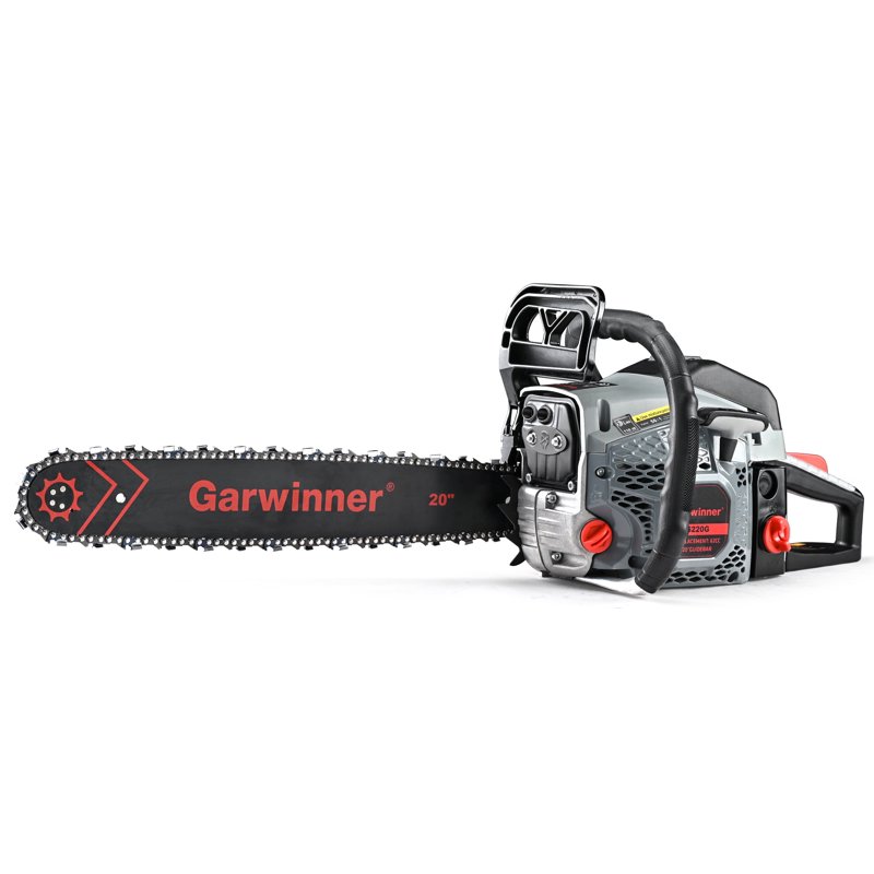 Garwinner Gas Chainsaw 20'' 2-Stroke 62CC Cordless Chainsaw 6220G for Farm Garden Ranch Cutting Wood/Firewood
