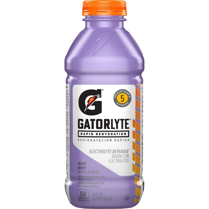 Gatorade Gatorlyte Mixed Berry Electrolyte Sports Drink 20 fl oz 1 Count Bottle