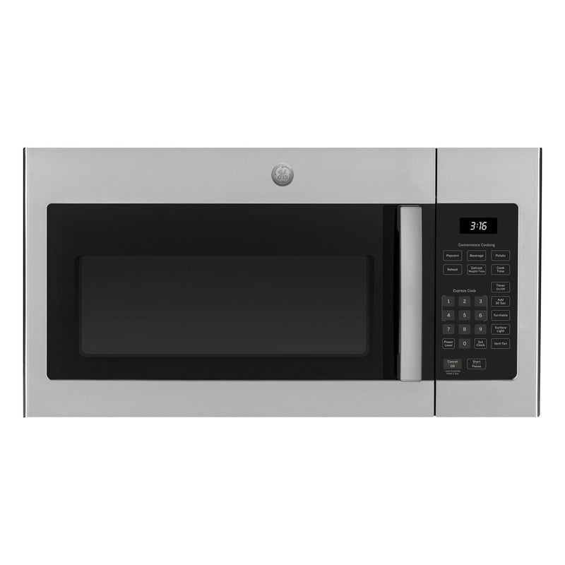 GE JVM3160RFSS 30 Over-the-Range Microwave Oven with 1.6 cu. ft. Capacity 2-Speed 300 CFM Venting in Stainless Steel