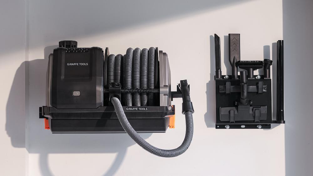 Giraffe Tools Wet Dry Vacuum Cleaner With 30FT Retractable Hose Remote Control