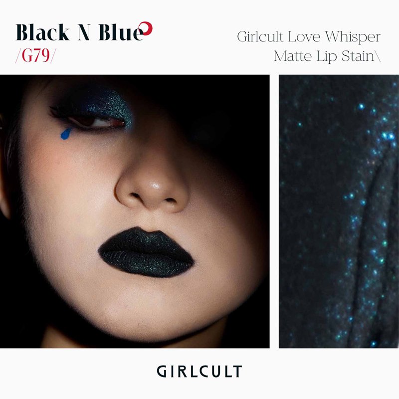 GIRLCULT Love Whisper Matte Lip Stain Long-Lasting Matte Liquid Lipstick Velvety Lip Cream Glitter Finish Lip Gloss
