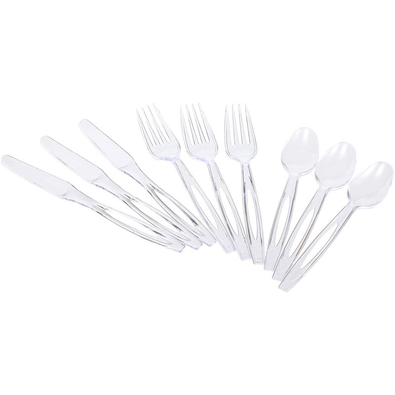 Glad Clear Assorted Premium Plastic Cutlery Set (240-Piece) Disposable