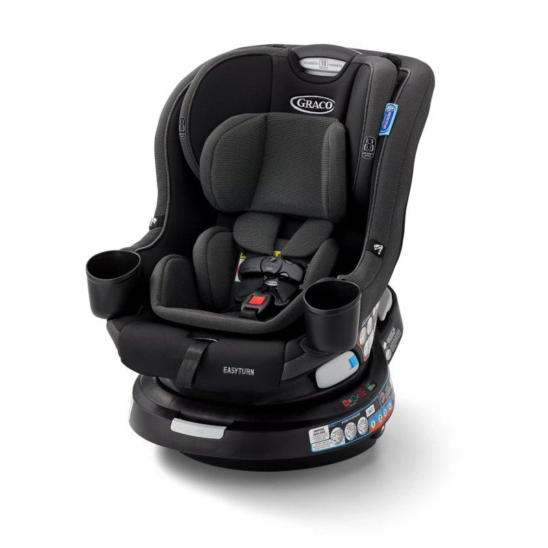 Graco EasyTurn 360 2-in-1 Convertible Car Seat Cyran Black