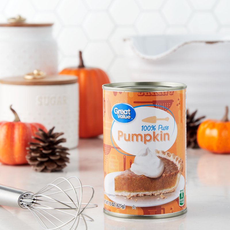 Great Value 100% Pure Pumpkin 15 Oz