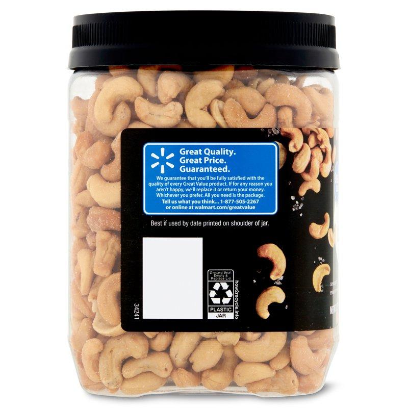 Great Value Deluxe Cashews 30 Oz