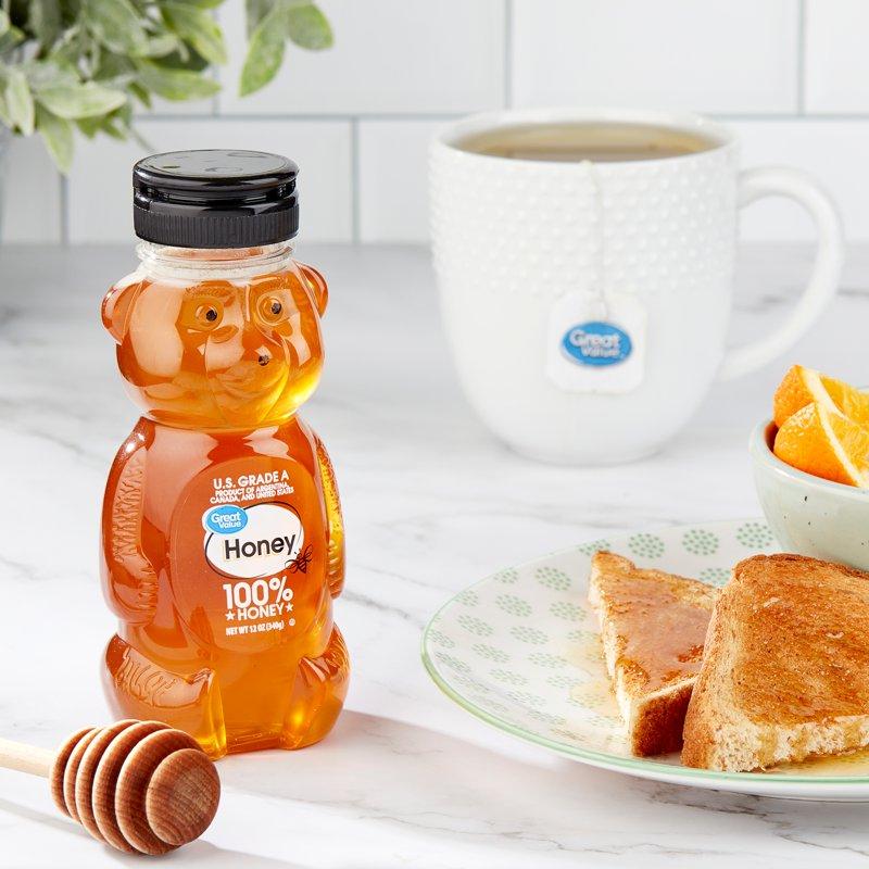 Great Value Honey 12 Oz Plastic Bear